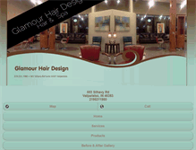Tablet Screenshot of glamourhairdesign.net